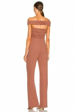 Camila Coelho Teaghan Jumpsuit In Brick Mauve 7 Camila Coelho Teaghan Jumpsuit In Brick Mauve -CAMILA COELHO Shop COEL WC16 V3