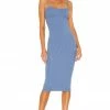 Camila Coelho Claudia Midi Dress In Blue
