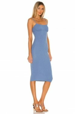 Camila Coelho Claudia Midi Dress In Blue -CAMILA COELHO Shop COEL WD120 V2