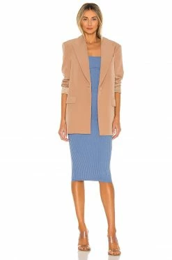 Camila Coelho Claudia Midi Dress In Blue -CAMILA COELHO Shop COEL WD120 V4