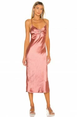 Camila Coelho Arnoldo Midi Dress In Rust -CAMILA COELHO Shop COEL WD122 V2