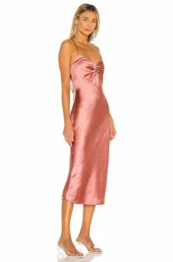 Camila Coelho Arnoldo Midi Dress In Rust -CAMILA COELHO Shop COEL WD122 V3