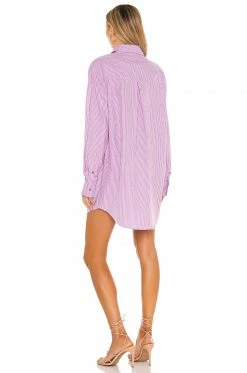 Camila Coelho Elliot Shirt Dress In Pink Lilac -CAMILA COELHO Shop COEL WD123 V3