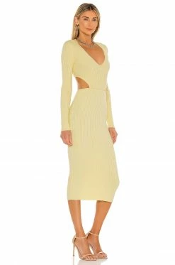 Camila Coelho Rosabella Midi Dress In Yellow -CAMILA COELHO Shop COEL WD128 V2