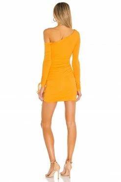 Camila Coelho Lena Mini Dress In Tangerine Orange -CAMILA COELHO Shop COEL WD129 V3