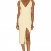 Camila Coelho Aaliyah Midi Dress In Butter Yellow -CAMILA COELHO Shop COEL WD135 V1