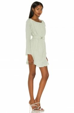 Camila Coelho Alta Mini Dress In Sage -CAMILA COELHO Shop COEL WD147 V2