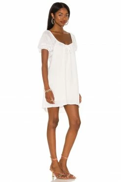 Camila Coelho Malia Mini Dress In White -CAMILA COELHO Shop COEL WD149 V2