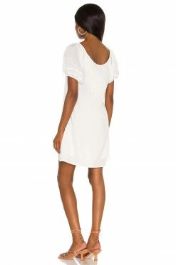 Camila Coelho Malia Mini Dress In White -CAMILA COELHO Shop COEL WD149 V3