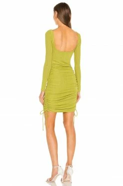 Camila Coelho Tiara Mini Dress In Yellow Green 7 Camila Coelho Tiara Mini Dress In Yellow Green -CAMILA COELHO Shop COEL WD153 V3