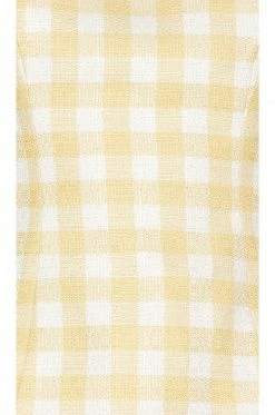 Camila Coelho Delphine Mini Dress In Yellow & White -CAMILA COELHO Shop COEL WD155 V4