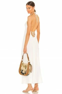 Camila Coelho Celene Maxi Slip Dress In White -CAMILA COELHO Shop COEL WD159 V3