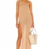 Camila Coelho Acela Maxi Dress In Hazelnut