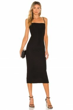 Camila Coelho Jeralyn Midi Dress In Black 6 Camila Coelho Jeralyn Midi Dress In Black -CAMILA COELHO Shop COEL WD168 V2