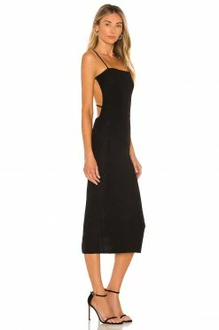 Camila Coelho Jeralyn Midi Dress In Black 7 Camila Coelho Jeralyn Midi Dress In Black -CAMILA COELHO Shop COEL WD168 V3