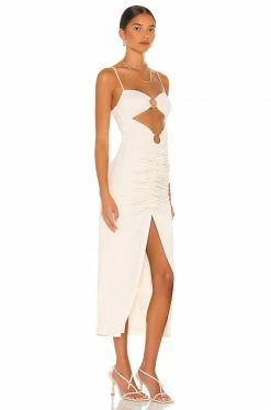 Camila Coelho Yasmeen Midi Dress In Beige -CAMILA COELHO Shop COEL WD170 V2
