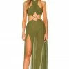 Camila Coelho Scarlet Maxi Dress In Sage Green -CAMILA COELHO Shop COEL WD178 V1