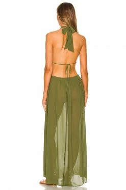 Camila Coelho Scarlet Maxi Dress In Sage Green 9 Camila Coelho Scarlet Maxi Dress In Sage Green -CAMILA COELHO Shop COEL WD178 V4