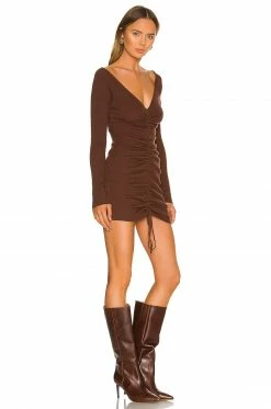 Camila Coelho Ciara Sweater Dress In Chocolate -CAMILA COELHO Shop COEL WD180 V2