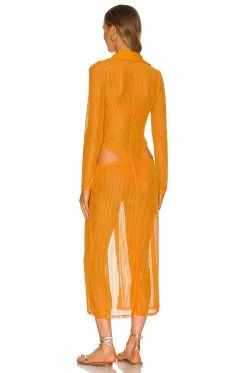 Camila Coelho Gigi Maxi Dress In Rustic Orange -CAMILA COELHO Shop COEL WD181 V3