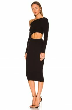 Camila Coelho Nahla Knit Dress In Black -CAMILA COELHO Shop COEL WD183 V3