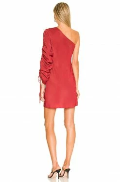 Camila Coelho Delphine Slip Dress In Burgundy -CAMILA COELHO Shop COEL WD197 V4