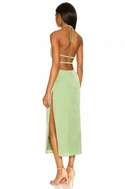 Camila Coelho Remi Midi Dress In Jade Green -CAMILA COELHO Shop COEL WD213 V3