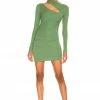 Camila Coelho Imani Mini Dress In Basil Green -CAMILA COELHO Shop COEL WD214 V1