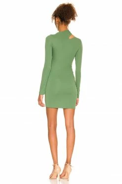 Camila Coelho Imani Mini Dress In Basil Green -CAMILA COELHO Shop COEL WD214 V3
