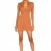 Camila Coelho Cera Mini Dress In Chestnut Brown 2 Camila Coelho Cera Mini Dress In Chestnut Brown -CAMILA COELHO Shop COEL WD215 V1