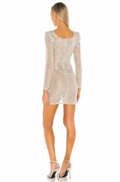 Camila Coelho Thalia Mini Dress In Silver 8 Camila Coelho Thalia Mini Dress In Silver -CAMILA COELHO Shop COEL WD66 V3