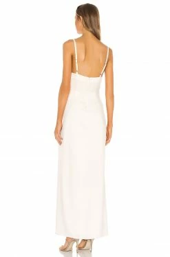 Camila Coelho Reyna Maxi Dress In Pearl White -CAMILA COELHO Shop COEL WD85 V3
