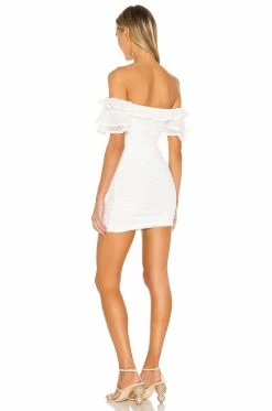 Camila Coelho Eva Mini Dress In White -CAMILA COELHO Shop COEL WD94 V3