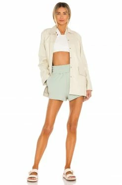 Camila Coelho Kenzie Shorts In Sage Green -CAMILA COELHO Shop COEL WF17 V4