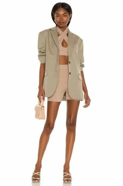 Camila Coelho Alessia Short In Taupe -CAMILA COELHO Shop COEL WF23 V4