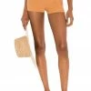 Camila Coelho Claudine Crochet Shorts In Tan & White -CAMILA COELHO Shop COEL WF24 V1