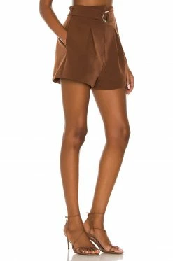 Camila Coelho Maricela Short In Dark Chocolate -CAMILA COELHO Shop COEL WF27 V2