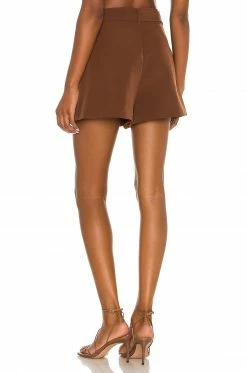 Camila Coelho Maricela Short In Dark Chocolate -CAMILA COELHO Shop COEL WF27 V3