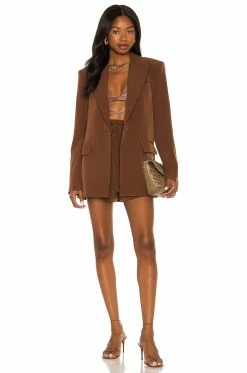 Camila Coelho Maricela Short In Dark Chocolate -CAMILA COELHO Shop COEL WF27 V4