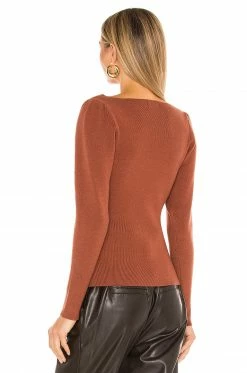 Camila Coelho Leena Sweater In Copper -CAMILA COELHO Shop COEL WK40 V3