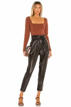 Camila Coelho Leena Sweater In Copper -CAMILA COELHO Shop COEL WK40 V4