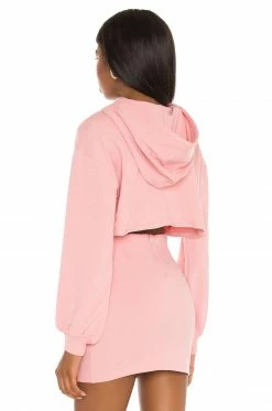 Camila Coelho Laurell Crop Hoodie In Mauve -CAMILA COELHO Shop COEL WK47 V3