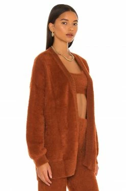 Camila Coelho Milani Cardi In Chocolate -CAMILA COELHO Shop COEL WK49 V2