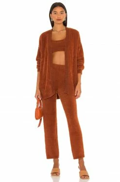 Camila Coelho Milani Cardi In Chocolate -CAMILA COELHO Shop COEL WK49 V4