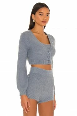 Camila Coelho Toni Cardigan In Slate -CAMILA COELHO Shop COEL WK50 V3