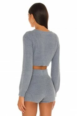 Camila Coelho Toni Cardigan In Slate -CAMILA COELHO Shop COEL WK50 V4
