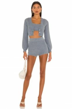 Camila Coelho Toni Cardigan In Slate -CAMILA COELHO Shop COEL WK50 V5