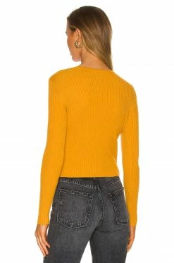 Camila Coelho Patten Sweater In Clementine -CAMILA COELHO Shop COEL WK55 V3