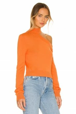 Camila Coelho Bexley Sweater In Tangerine -CAMILA COELHO Shop COEL WK62 V2