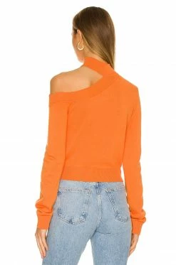 Camila Coelho Bexley Sweater In Tangerine -CAMILA COELHO Shop COEL WK62 V3